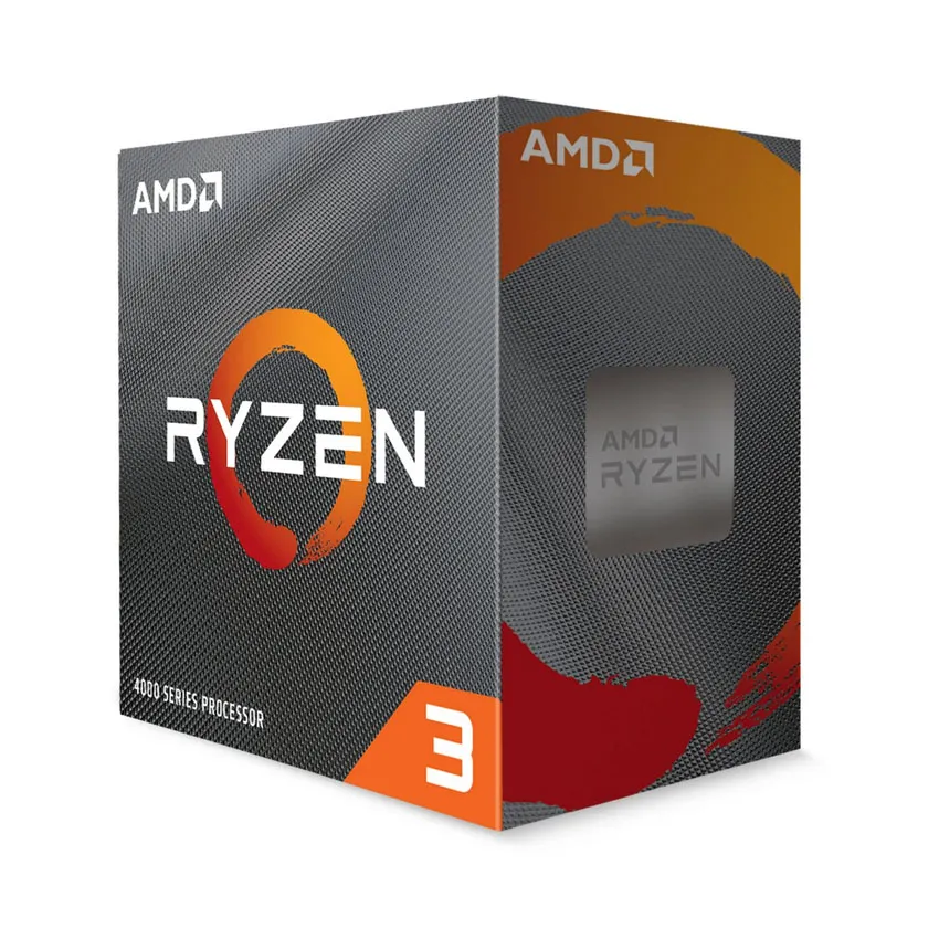 CPU AMD Ryzen 3 4100 (3.8 GHz turbo upto 4.0GHz / 11MB / 4 Cores, 8 Threads / 65W / Socket AM4)